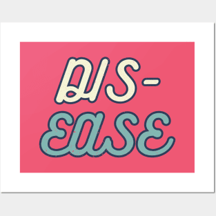 BTS song title Dis ease typography Posters and Art